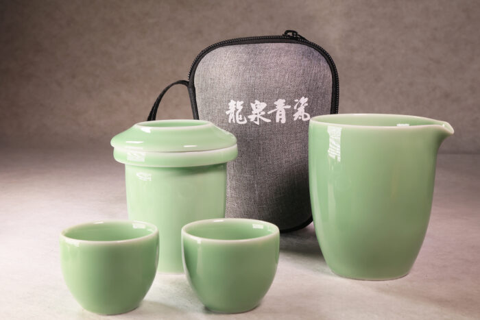 公道同心杯旅游茶具梅子青组合01
