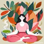 Person enjoying Tea while meditating for spiritual insights