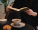 A quiet moment of drinking Chinese tea after a meal, creating a simple daily ritual of comfort and ease.