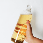 A simple bottle of cold brew Chinese tea for easy summer drinking.