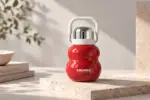 Lucky Gourd Insulated Tea Bottle – 585ml Red Travel Bottle